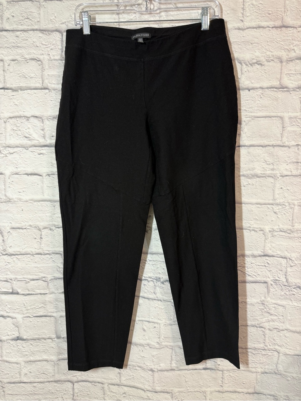 Eileen Fisher Black Pull-On Pants, sz Medium